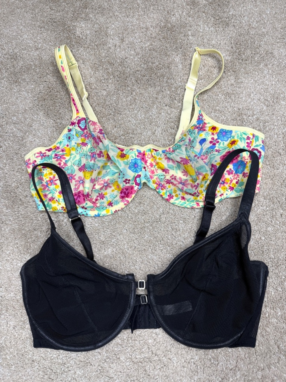 Cacique VTG Underwire Bra Mesh Sheer 40DD Bundle